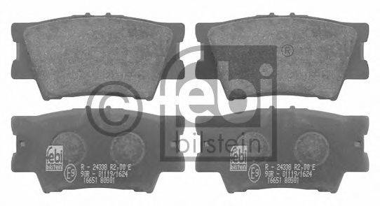 Комплект тормозных колодок, дисковый тормоз FEBI BILSTEIN 16651