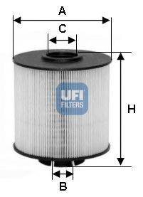 Паливний фільтр UFI 26.017.00