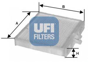Фільтр, повітря у внутрішньому просторі UFI 53.106.00
