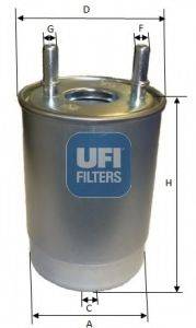 UFI 2410800 Топливный фильтр