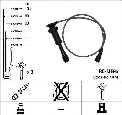 Комплект проводов зажигания NGK 5074