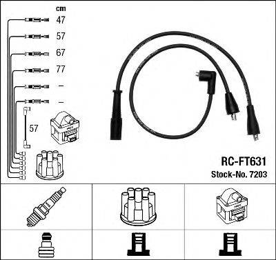 Комплект проводов зажигания NGK 7203