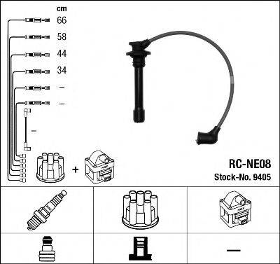 Комплект дротів запалення NGK 9405