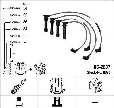 Комплект проводов зажигания NGK 9898