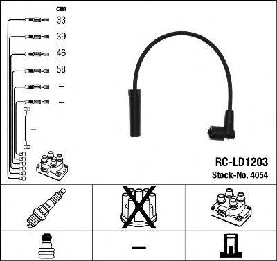 Комплект проводов зажигания NGK 4054