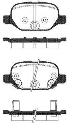 Комплект тормозных колодок, дисковый тормоз REMSA 0727.32