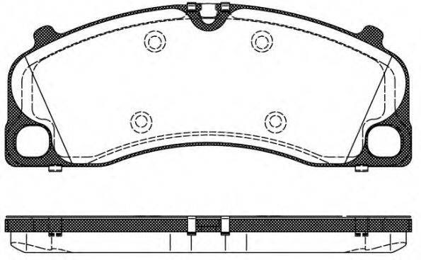 Комплект тормозных колодок, дисковый тормоз REMSA 1509.00