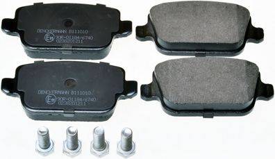 Комплект тормозных колодок, дисковый тормоз DENCKERMANN B111010