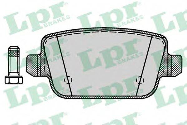 Комплект тормозных колодок, дисковый тормоз LPR 05P1272