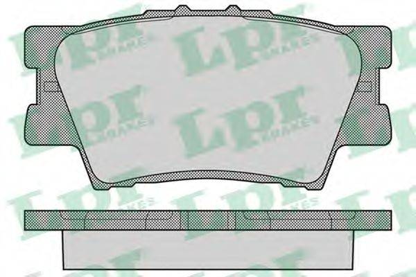 Комплект гальмівних колодок, дискове гальмо LPR 05P1281