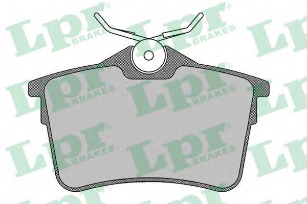 LPR 05P1500 Комплект тормозных колодок, дисковый тормоз