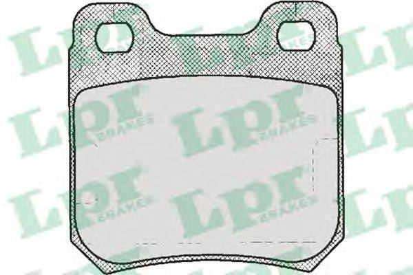 LPR 05P206 Комплект тормозных колодок, дисковый тормоз