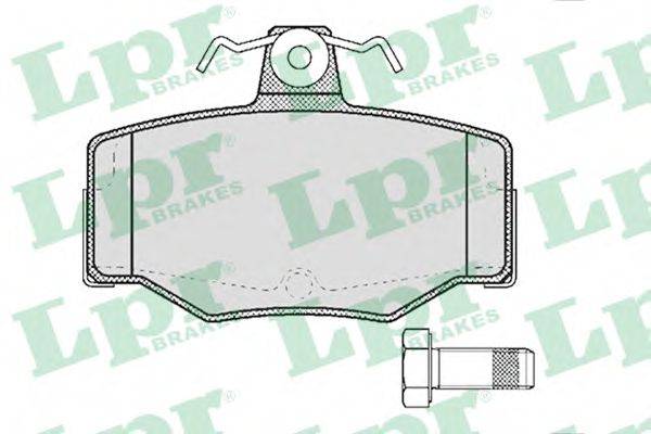 Комплект тормозных колодок, дисковый тормоз LPR 05P387