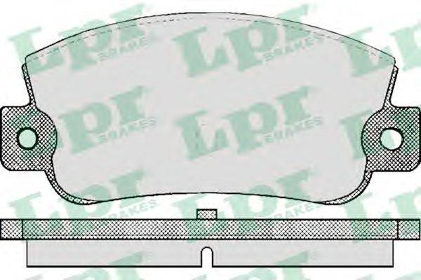 Комплект тормозных колодок, дисковый тормоз LPR 05P410