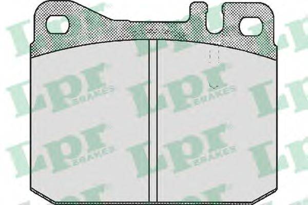 Комплект тормозных колодок, дисковый тормоз LPR 05P572