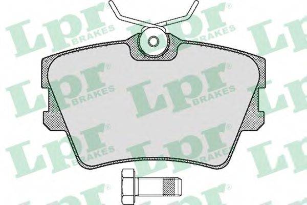 Комплект тормозных колодок, дисковый тормоз LPR 05P616