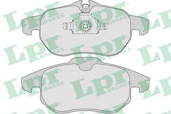 Комплект тормозных колодок, дисковый тормоз LPR 05P814