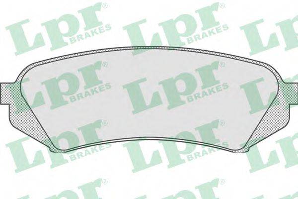 Комплект тормозных колодок, дисковый тормоз LPR 05P835