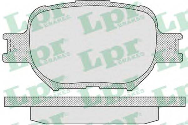 Комплект гальмівних колодок, дискове гальмо LPR 05P837