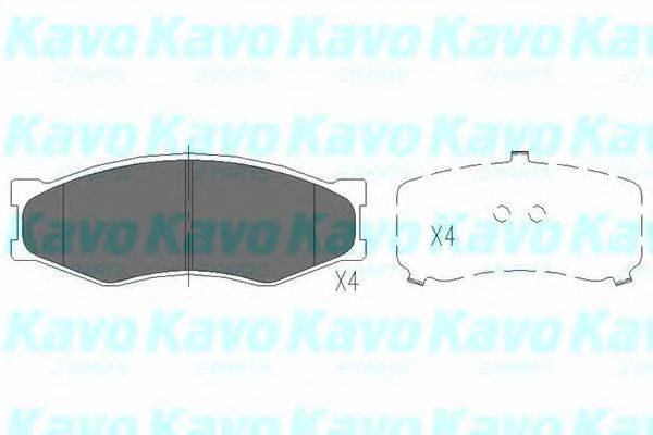 Комплект тормозных колодок, дисковый тормоз KAVO PARTS KBP-6523
