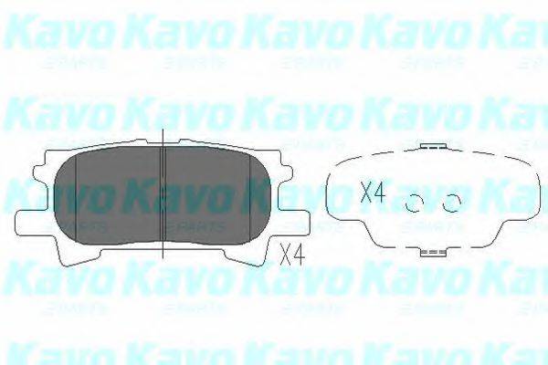 Комплект гальмівних колодок, дискове гальмо KAVO PARTS KBP-9078