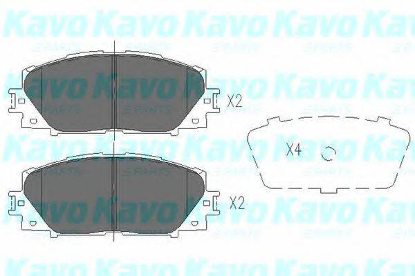 Комплект тормозных колодок, дисковый тормоз KAVO PARTS KBP-9097