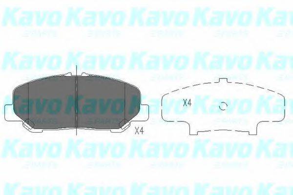 Комплект тормозных колодок, дисковый тормоз KAVO PARTS KBP-9101