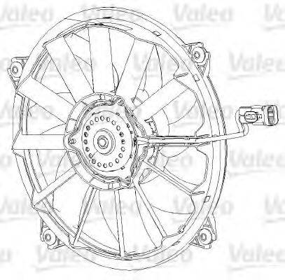 VALEO 696091 Вентилятор, охлаждение двигателя