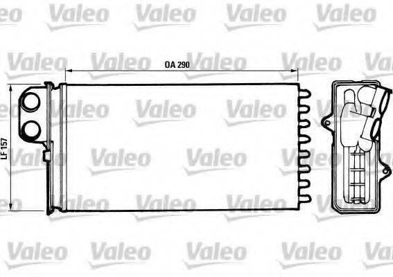 Теплообмінник, опалення салону VALEO 812037