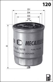 Топливный фильтр MECAFILTER ELG5258