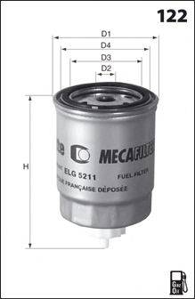 Топливный фильтр MECAFILTER ELG5214