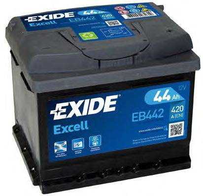 Стартерная аккумуляторная батарея; Стартерная аккумуляторная батарея EXIDE _EB442