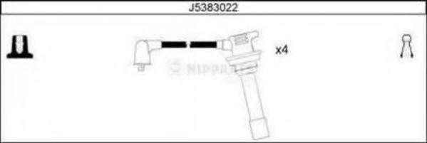 Комплект дротів запалення NIPPARTS J5383022