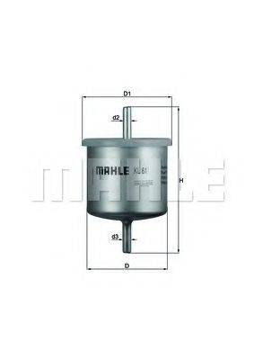 Топливный фильтр MAHLE ORIGINAL KL 61