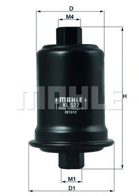 Топливный фильтр MAHLE ORIGINAL KL 522