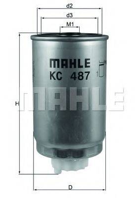 Паливний фільтр MAHLE ORIGINAL KC 487