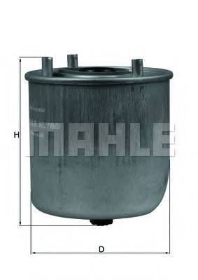 Паливний фільтр MAHLE ORIGINAL KL 780