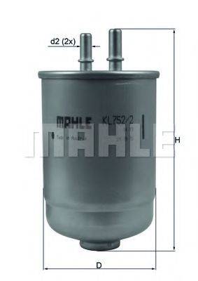 MAHLE ORIGINAL KL7522D Топливный фильтр