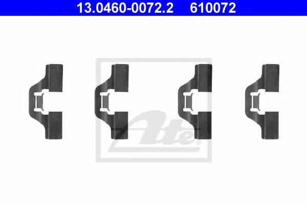 Комплектуючі, колодки дискового гальма ATE 13.0460-0072.2