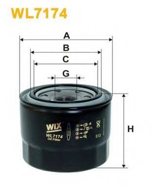 Масляний фільтр WIX FILTERS WL7174