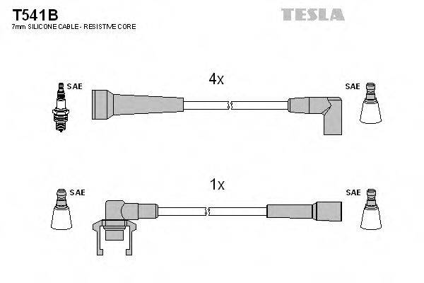 Комплект проводов зажигания TESLA T541B