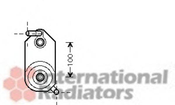 масляний радіатор, моторне масло VAN WEZEL 58003110