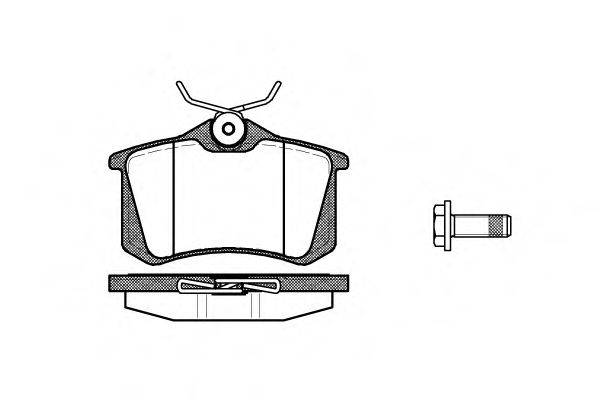 Комплект тормозных колодок, дисковый тормоз WOKING P3633.05