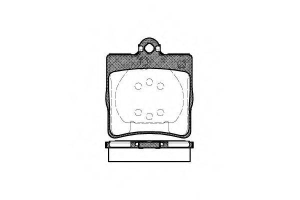 Комплект тормозных колодок, дисковый тормоз WOKING P7783.00