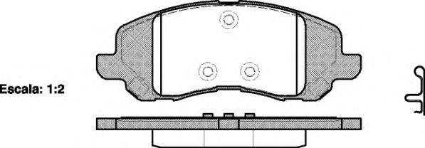 Комплект тормозных колодок, дисковый тормоз WOKING P9043.20