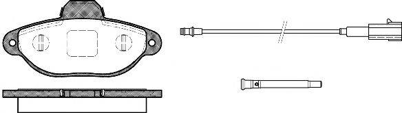 Комплект тормозных колодок, дисковый тормоз WOKING P5143.21