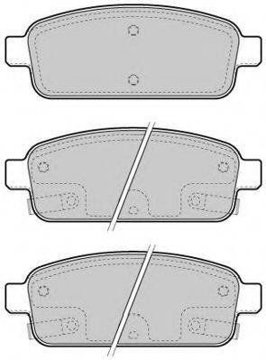 Комплект тормозных колодок, дисковый тормоз FREMAX FBP-1725