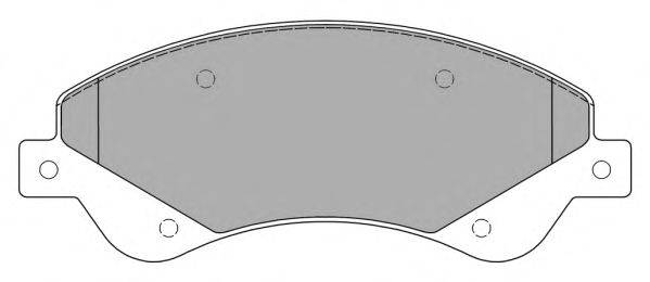 Комплект гальмівних колодок, дискове гальмо FREMAX FBP-1449