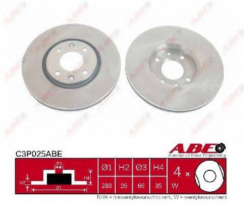 Тормозной диск ABE C3P025ABE