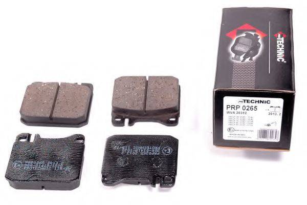 Комплект тормозных колодок, дисковый тормоз PROTECHNIC PRP0265